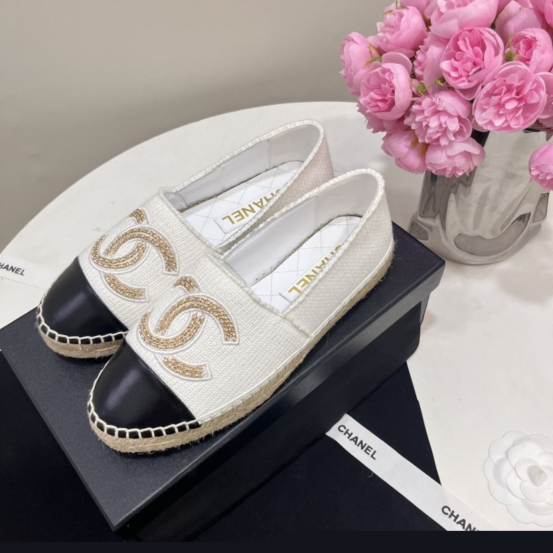Ch*el leather shoes